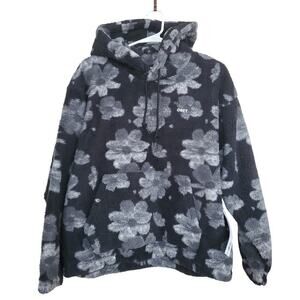 Obey Shaylin Hoodie Women’s Size Small Oversized Textured Pullover NWT